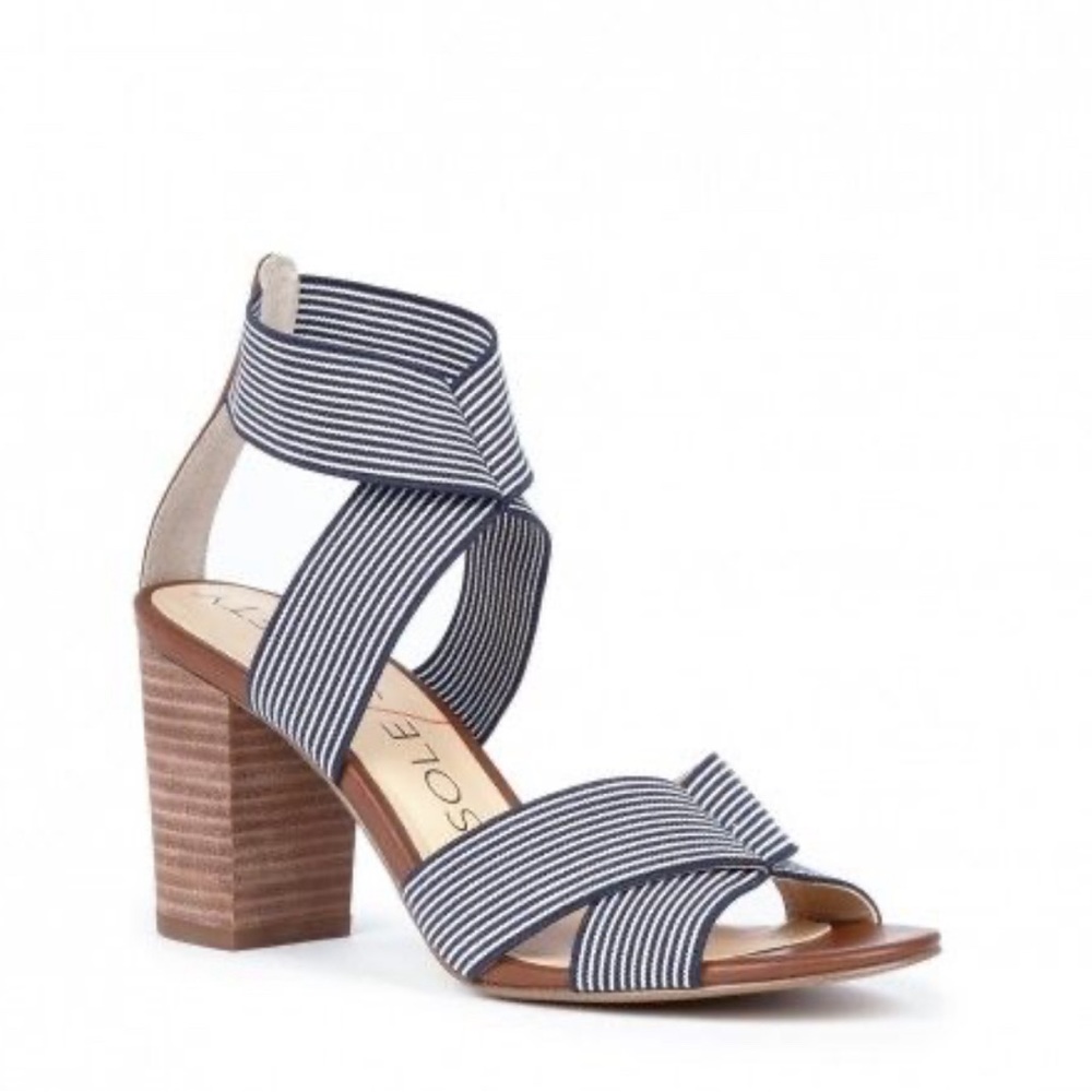 ★ Sole Society striped platform sandals, size 10 ★